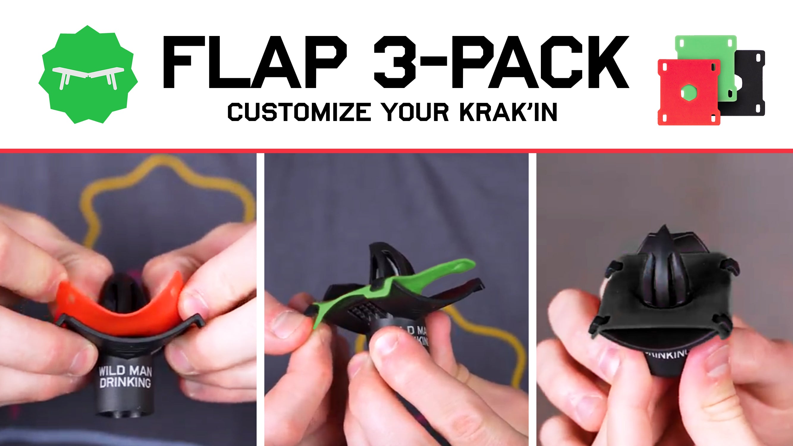Pregame Bundle (3 Krak'ins, 1 Flap Pack)