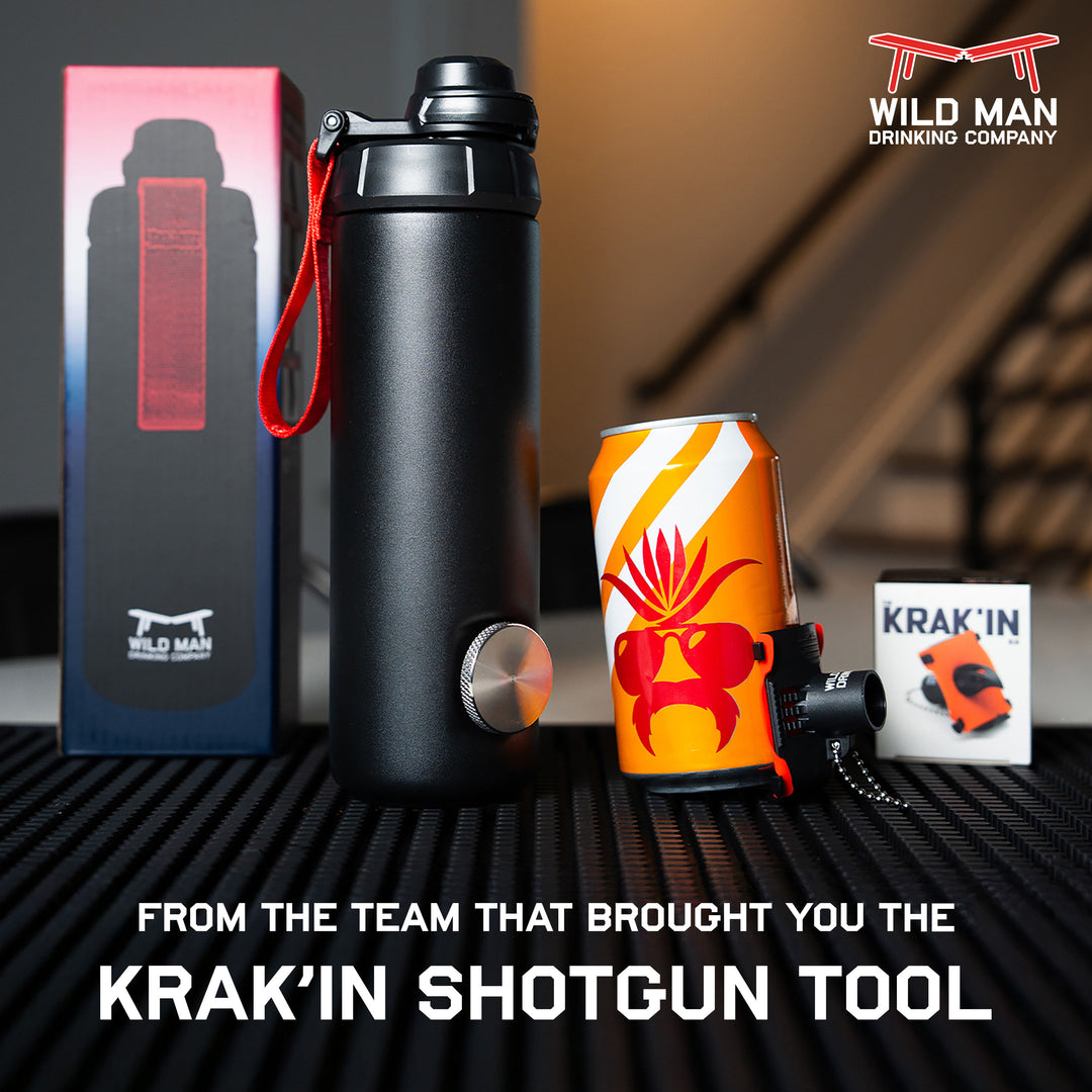 RIPTIDE The Shotgun Bottle Wild Man Drinking Company RIPTIDE The Shotgun Bottle Wild Man Drinking Company
