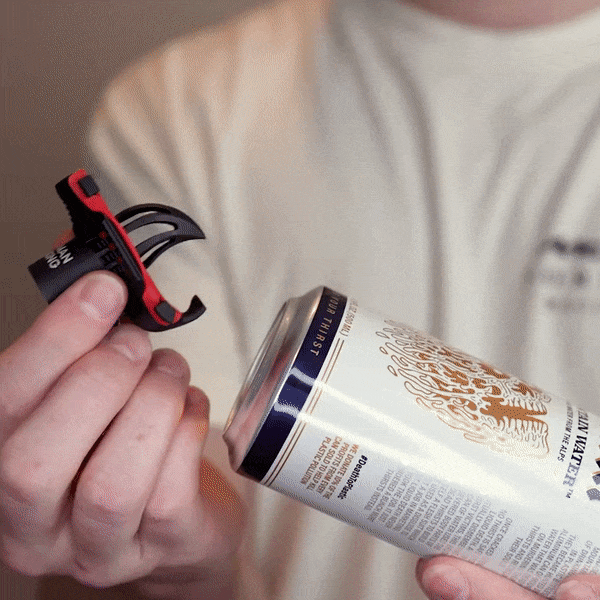 Tutorial demonstration of the Krak’in 2.0 beer shotgunning tool before puncturing a beverage can