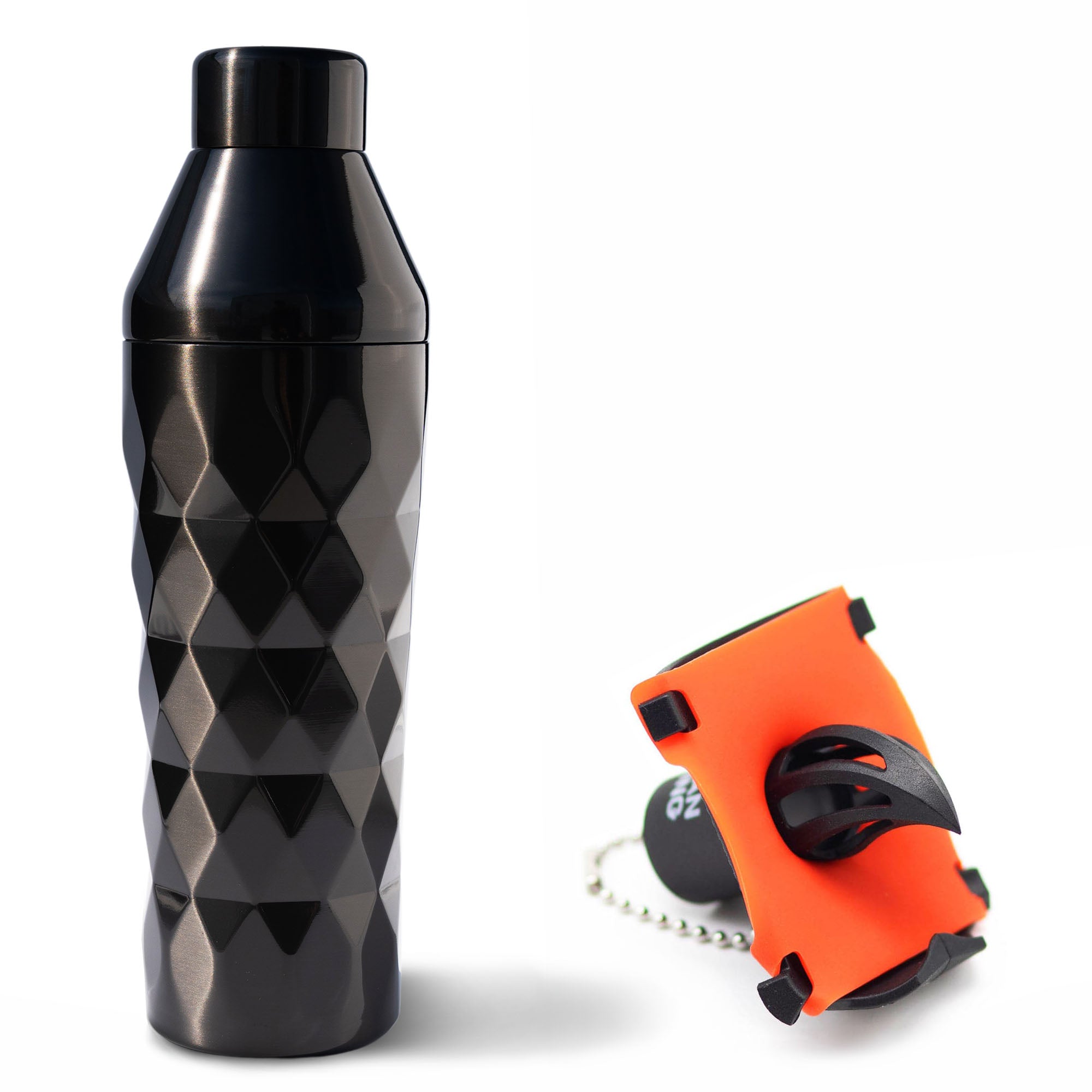 Graduation gift bundle featuring the Obsidian Black Fancy Man insulated cocktail shaker and Krak’in 2.0